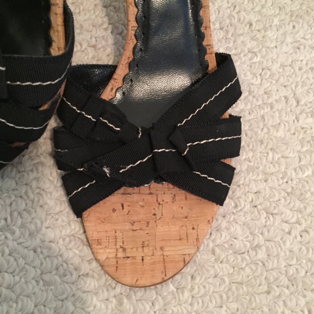 Coach sandals size 9 worn 3x on cruise black - Picture 8 of 8